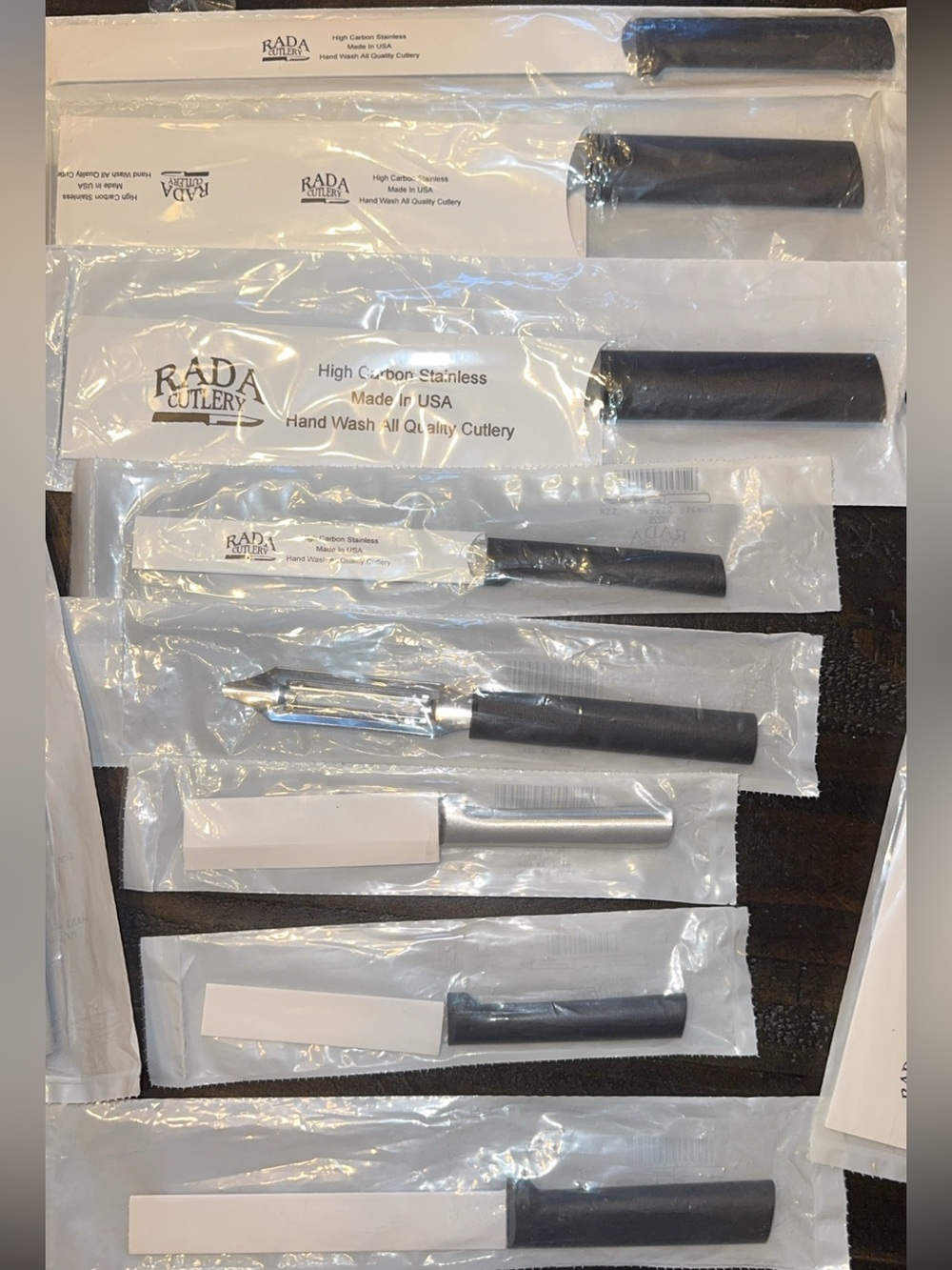 NWT 12PC RADA KITCHEN CUTLERY BUNDLE KNIVES, ICE CREAM SCOOP, PEELER, SHARPENER